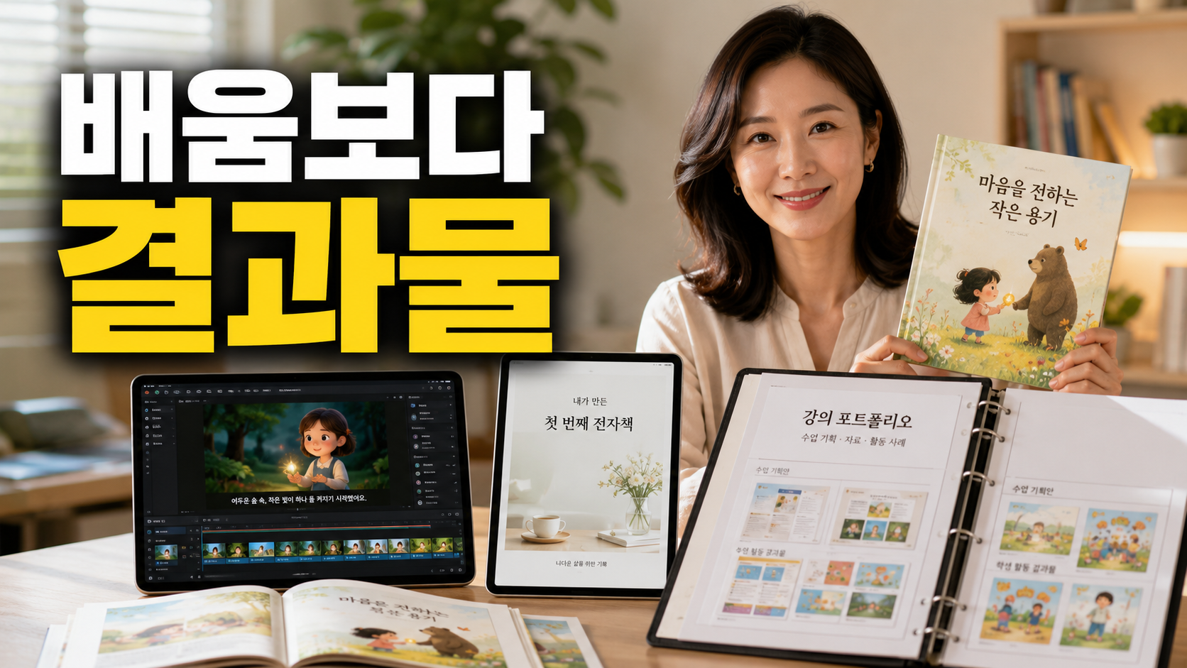 AI 강사 양성 과정 수강생이 완성한 그림책·전자책 포트폴리오