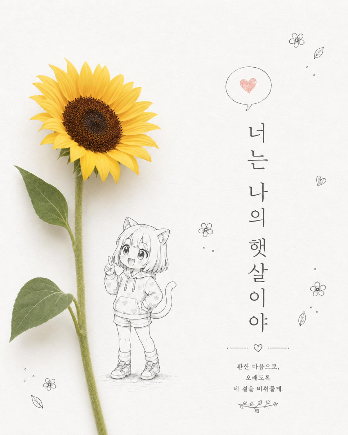 감성 일러스트 프롬프트 고정 캐릭터 시리즈 예시 비교