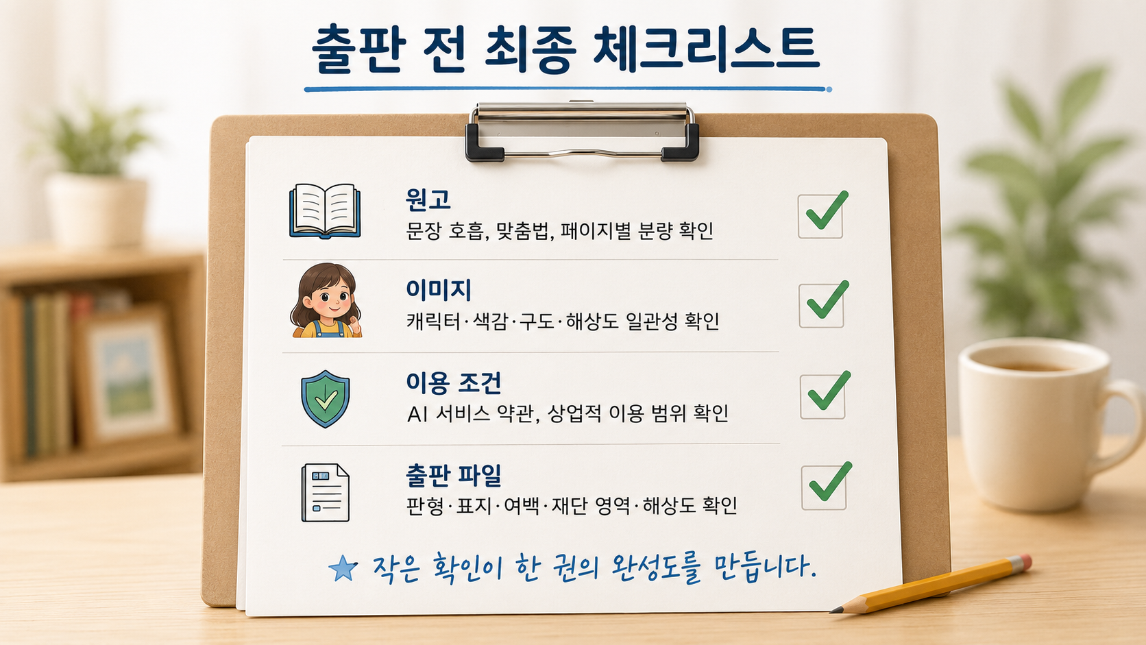 ai그림책 출판전 체크리스트