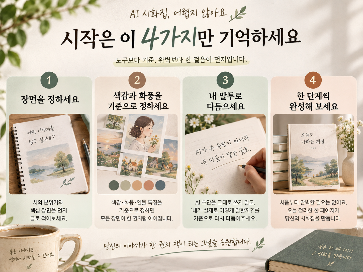 AI 시화집 출간 시작 기준