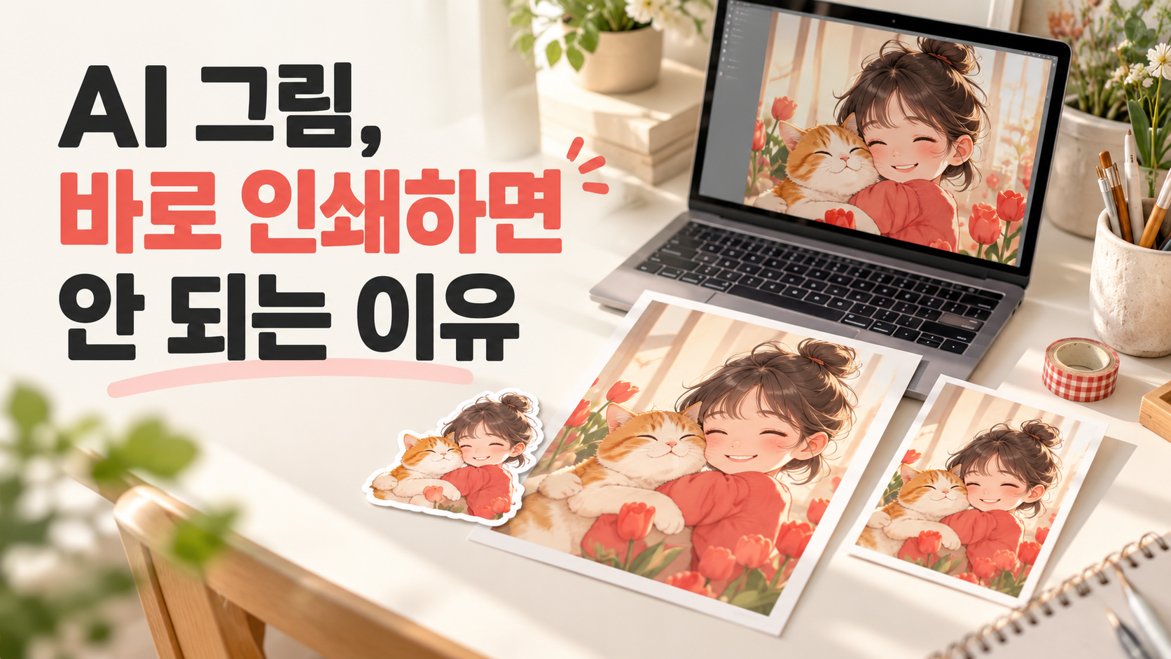 AI 그림 인쇄 전 꼭 확인할 점