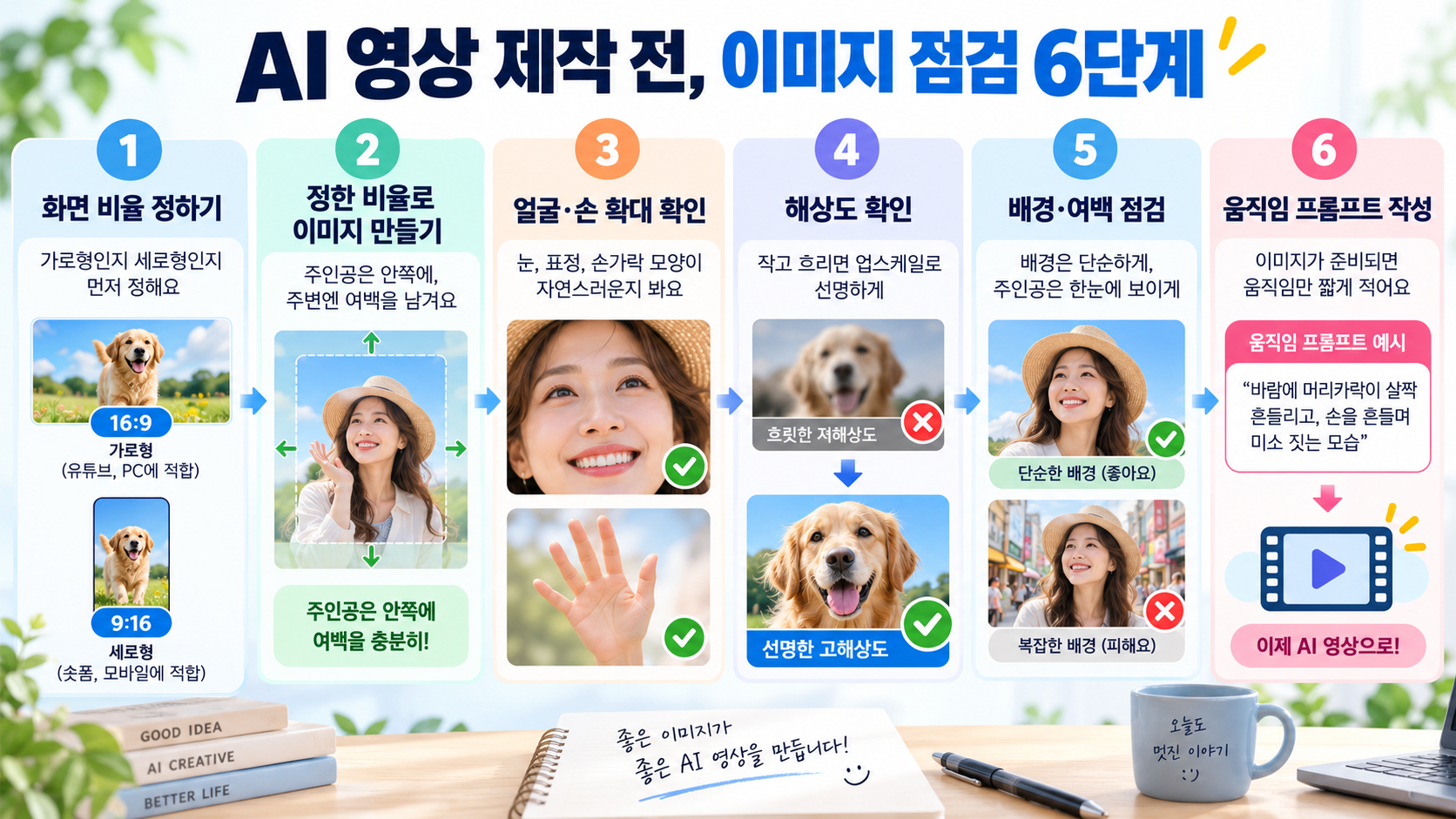 AI 영상 제작 전 이미지 점검 6단계