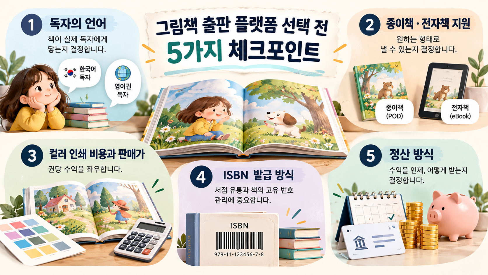 그림책 출판 플랫폼 5가지 체크포인트