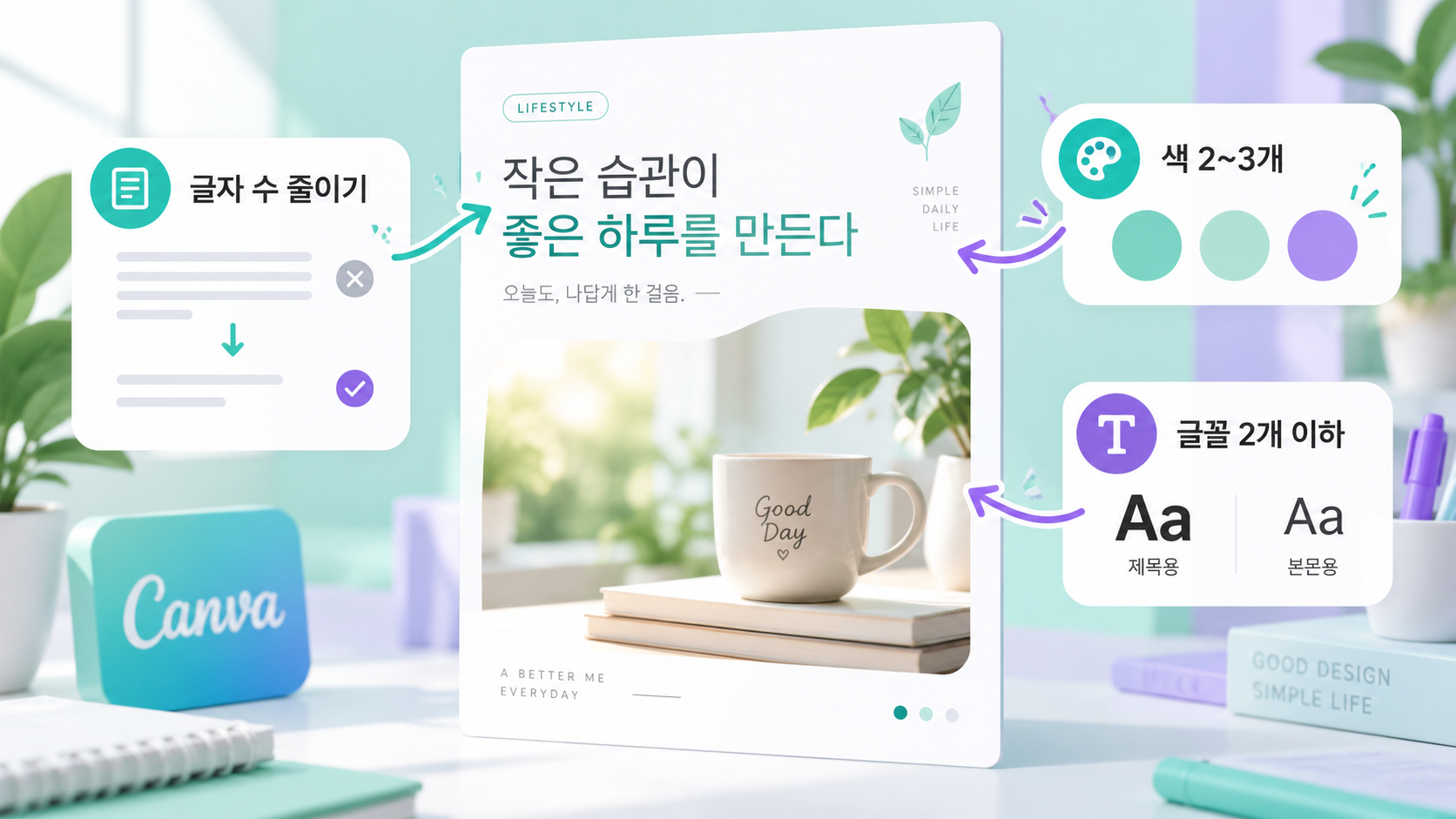 미니멀 디자인 튜토리얼 카드