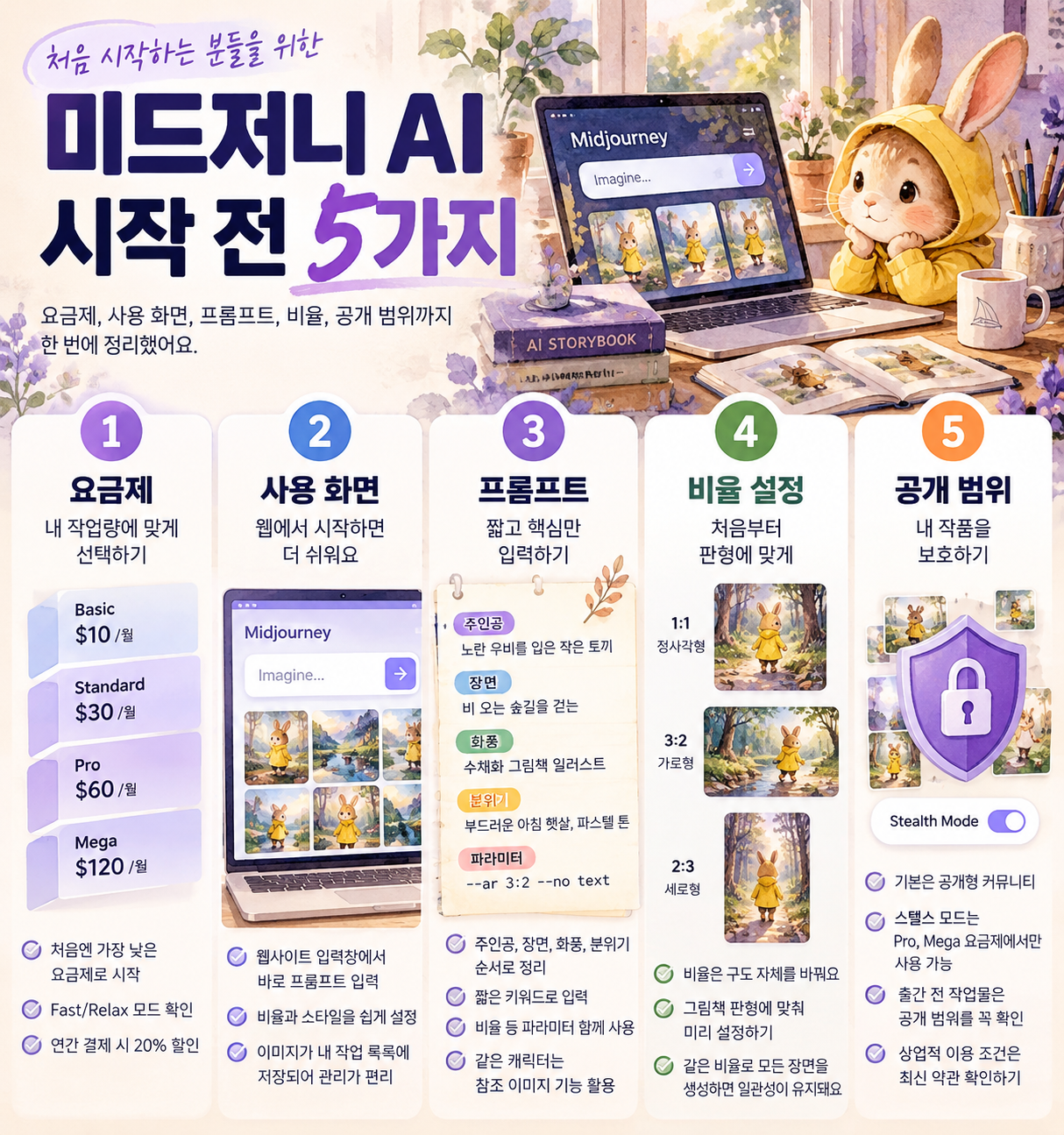 미드저니 시작 전 5가지 가이드