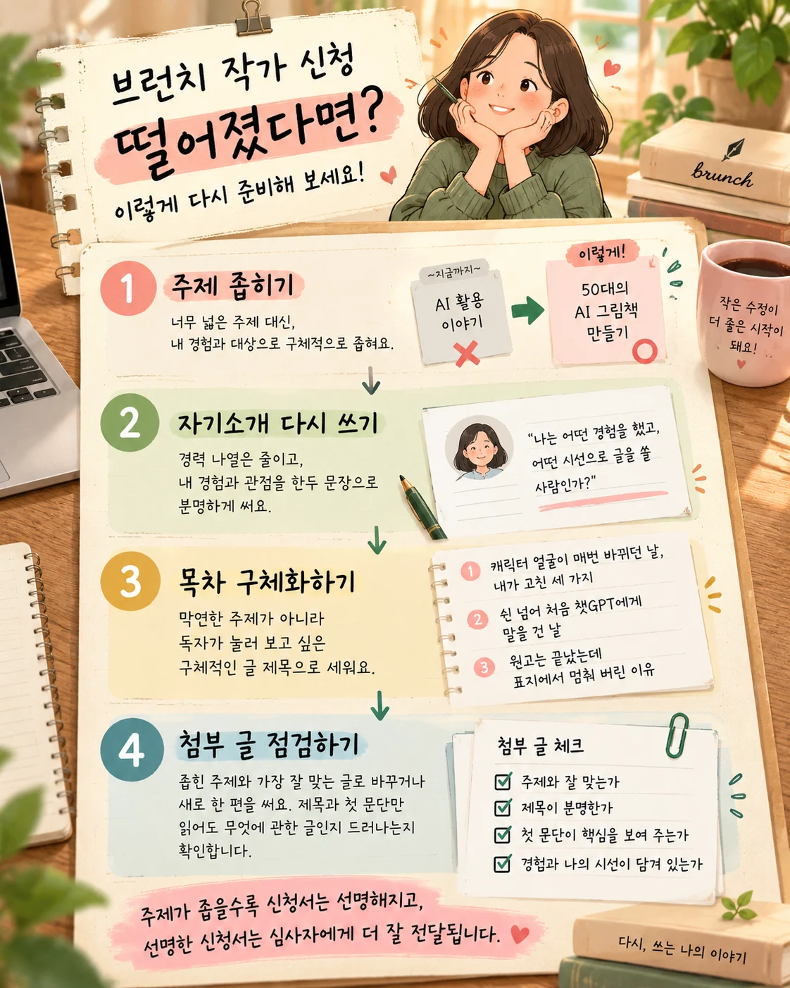 브런치 작가 재신청 준비 가이드