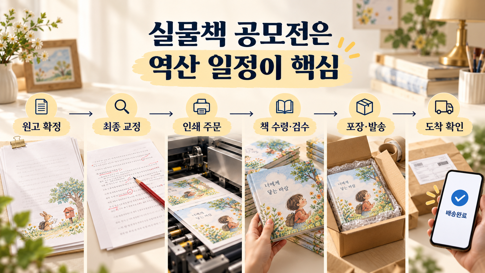 실물책 공모전 역산 일정