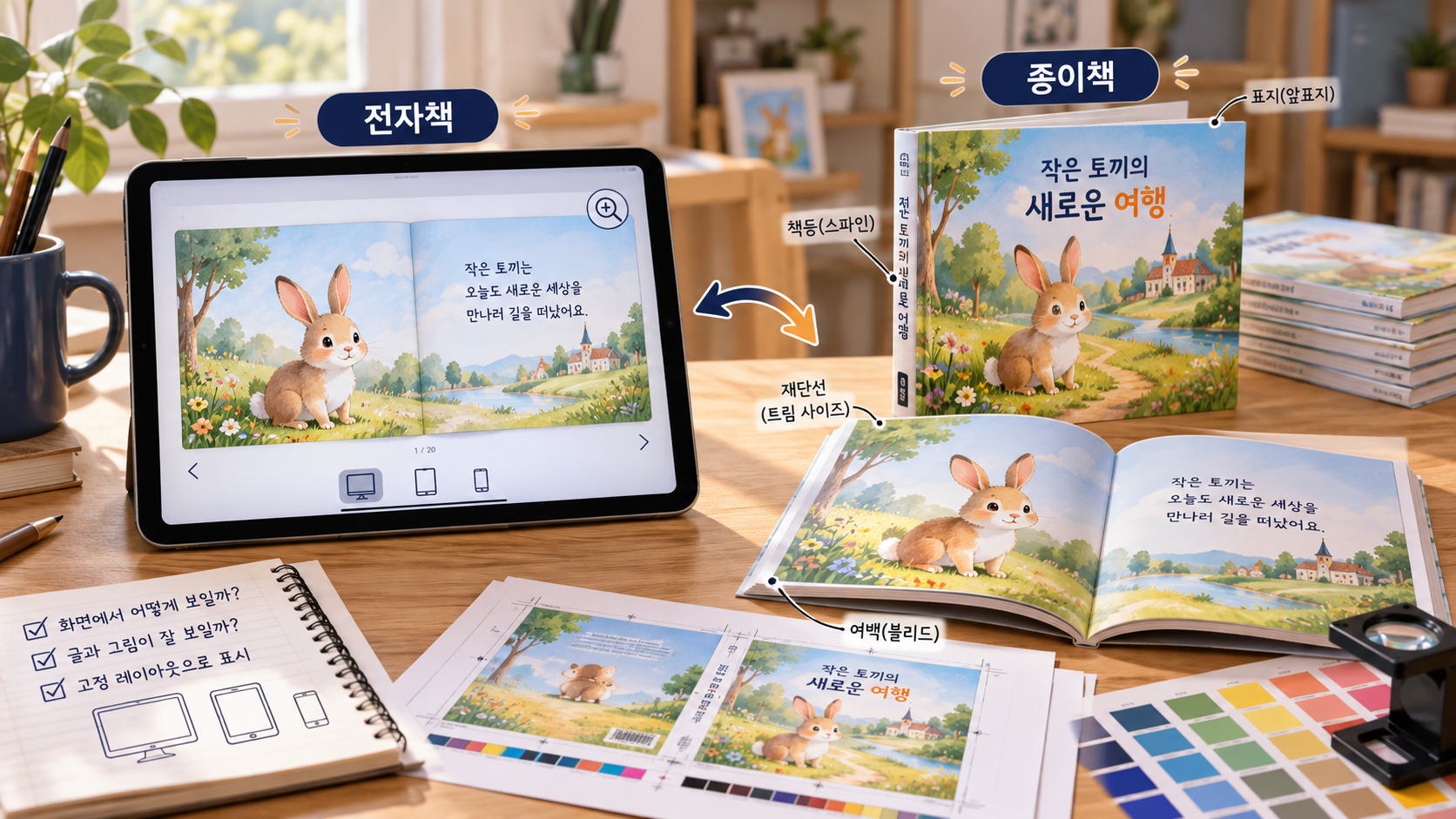 전자책과 종이책 출판 비교