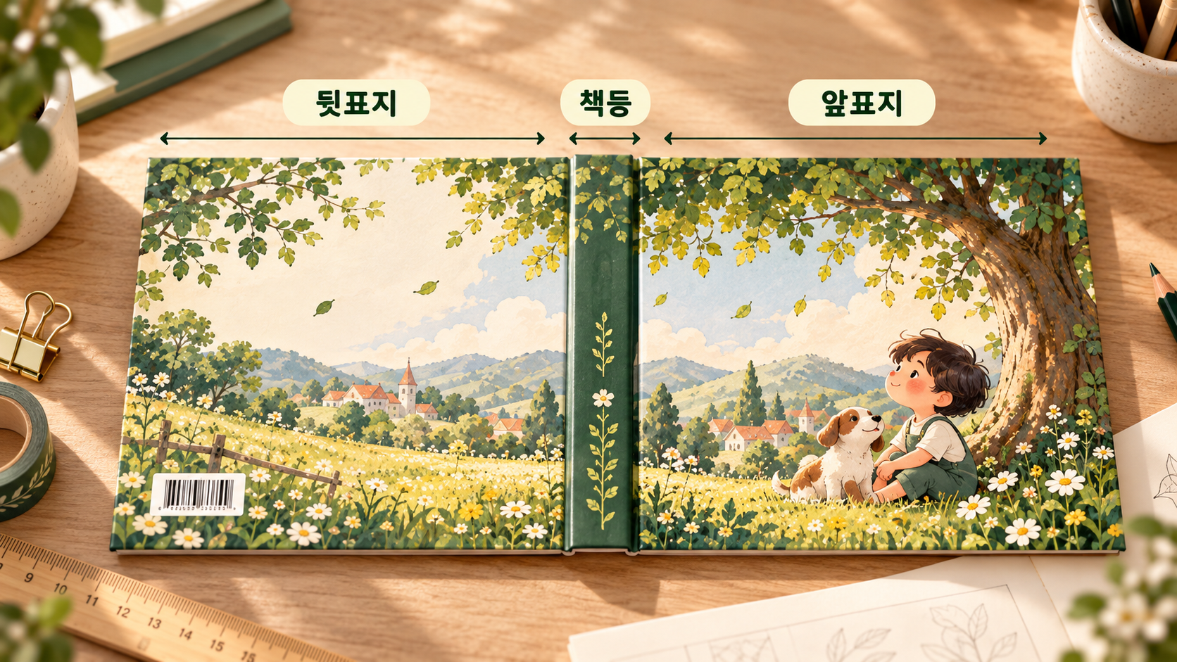펼침 표지 구조