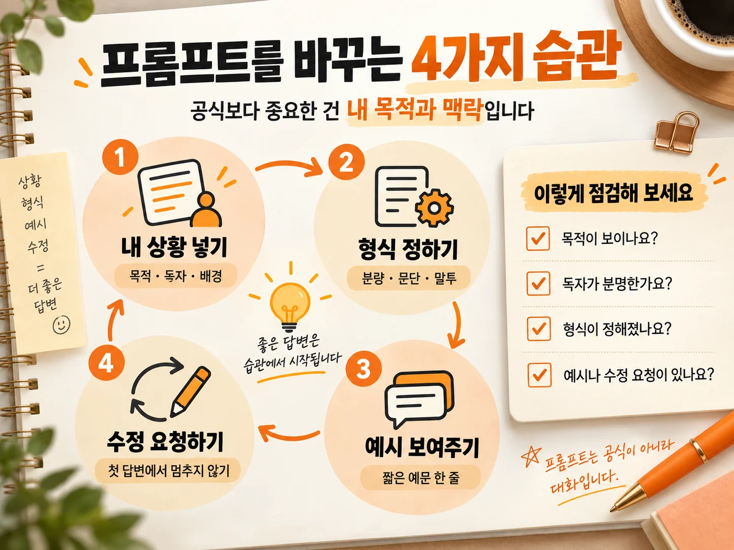 프롬프트를 바꾸는 4가지 습관